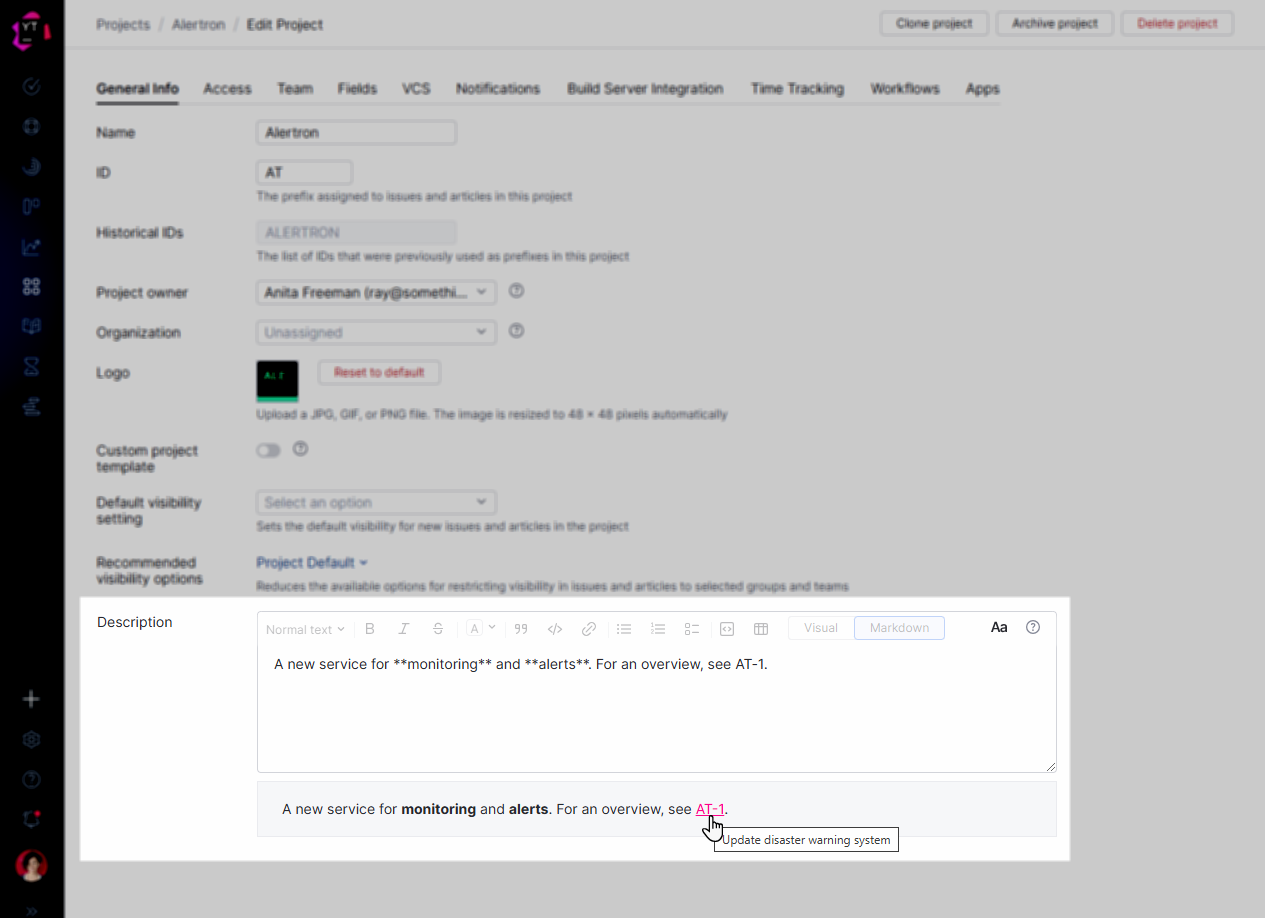 Markdown availability Markdown availability