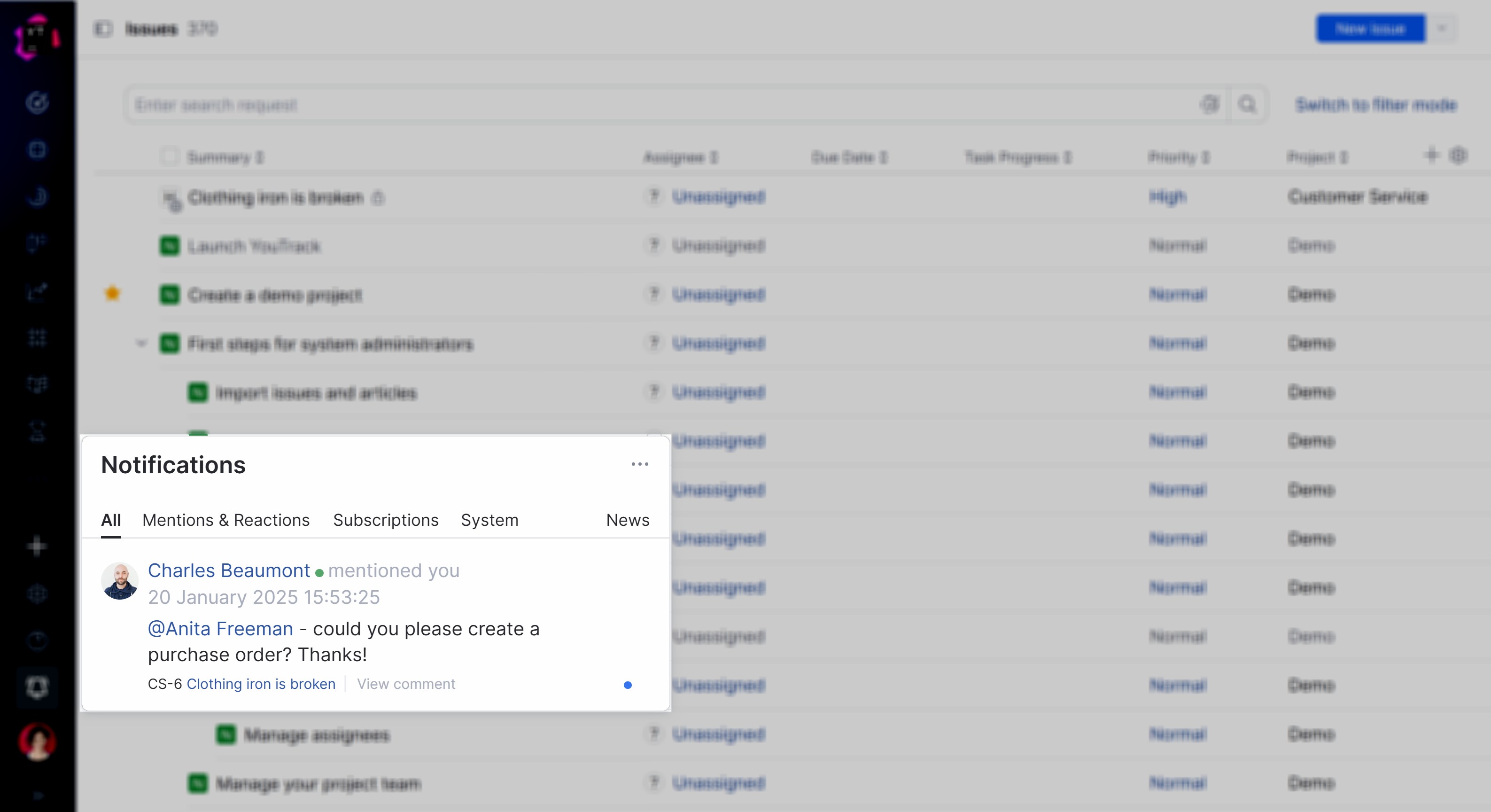 The complete list of all notifications. The complete list of all notifications.