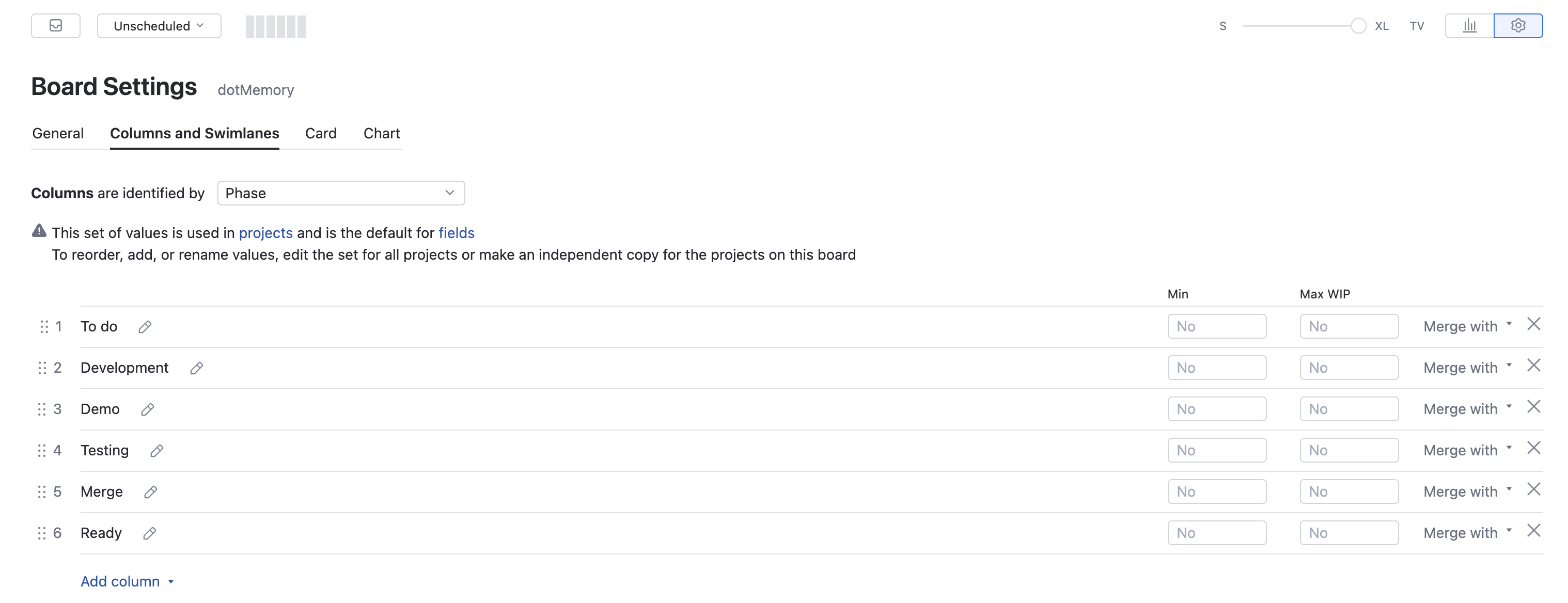Version based define columns Version based define columns