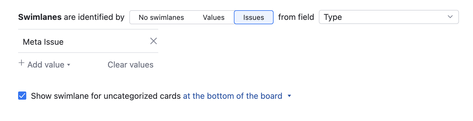 Version based define swimlanes Version based define swimlanes