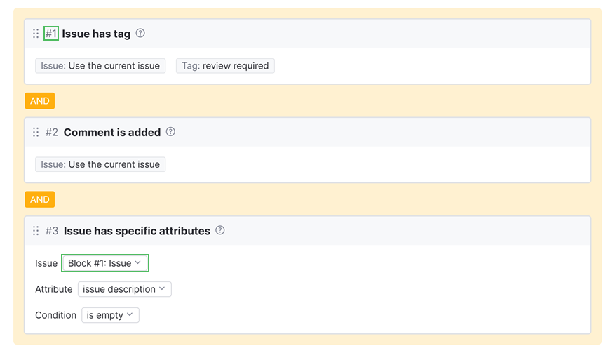 A local reference in a workflow rule. A local reference in a workflow rule.