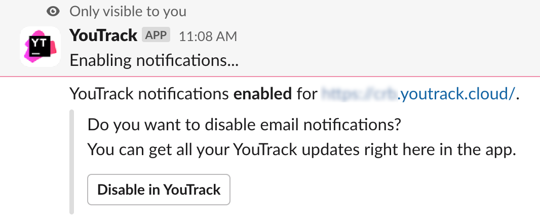 Youtrack app enable notifications Youtrack app enable notifications
