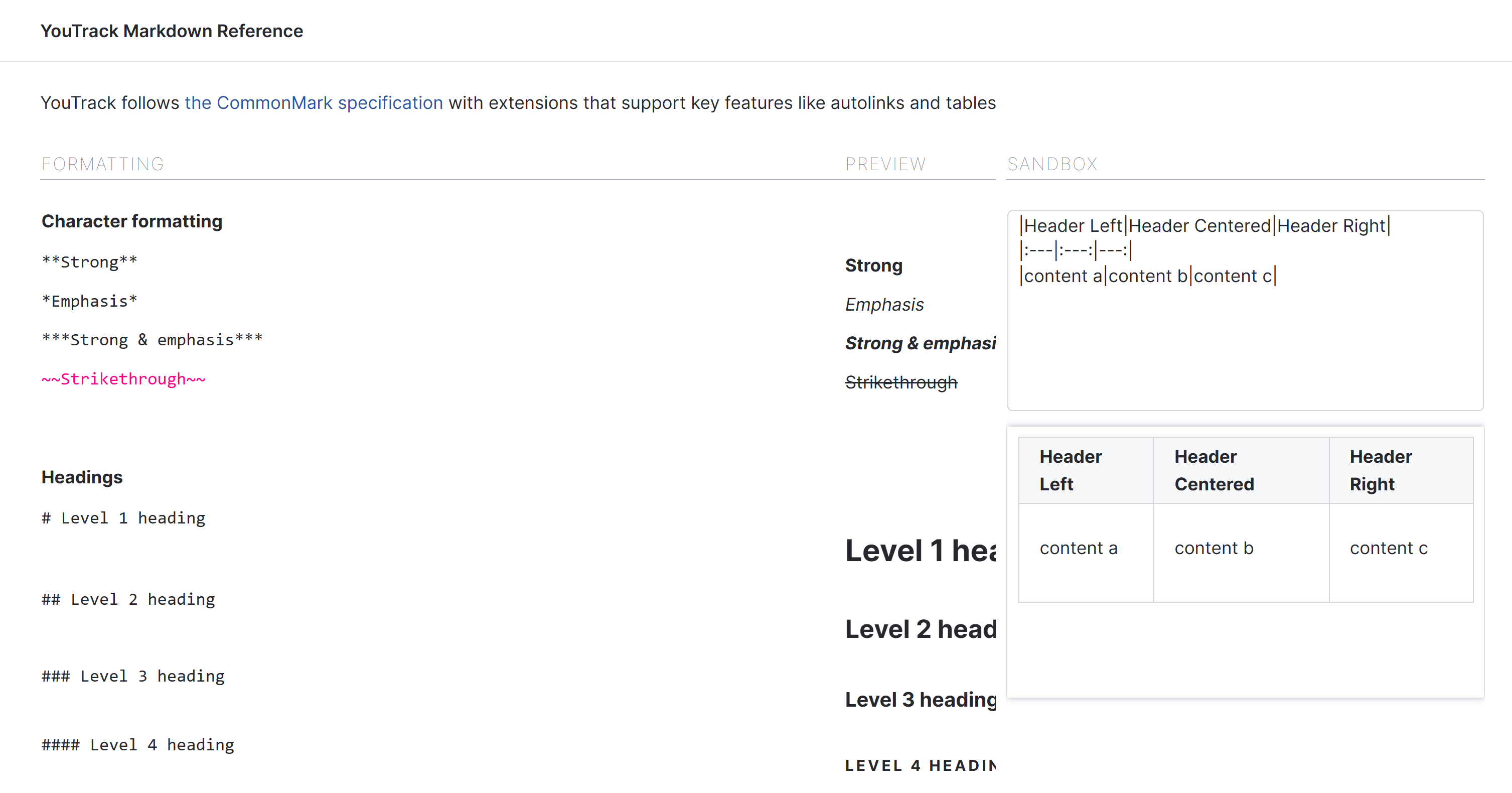 Youtrack markup reference markdown Youtrack markup reference markdown