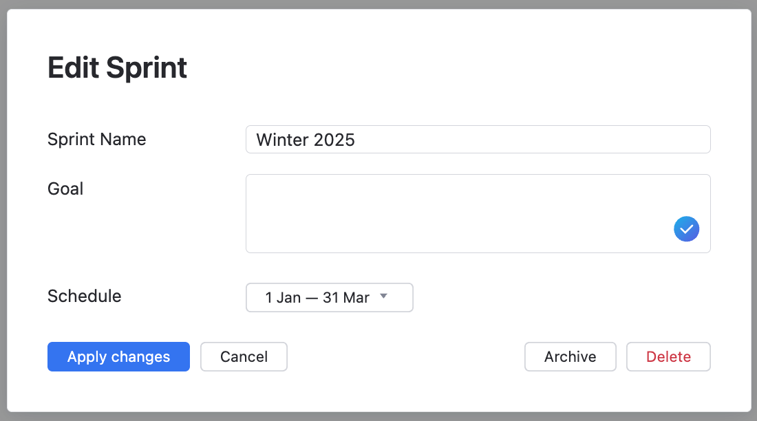 Assignee edit sprint Assignee edit sprint