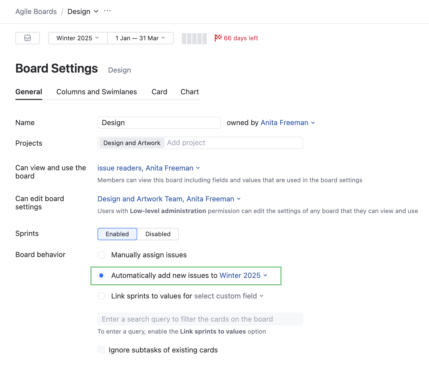 Assignee general settings Assignee general settings