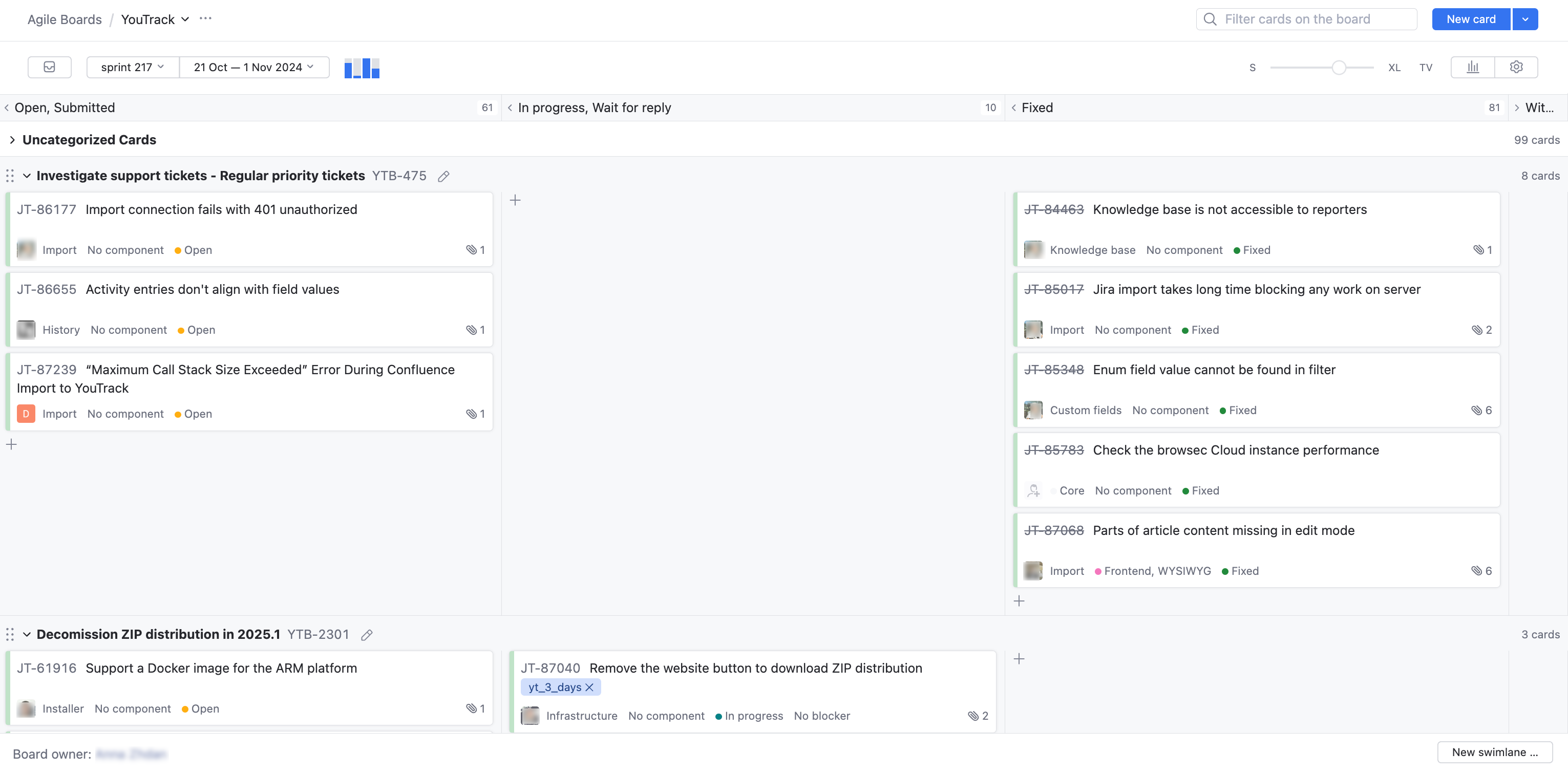 Scrum board Scrum board