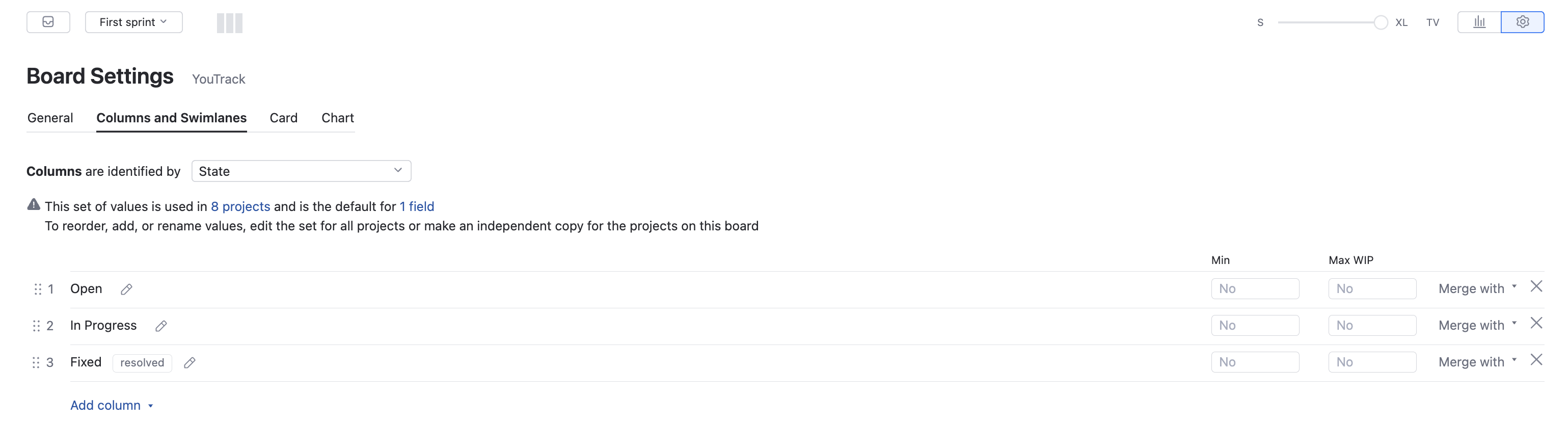 Scrum define columns Scrum define columns