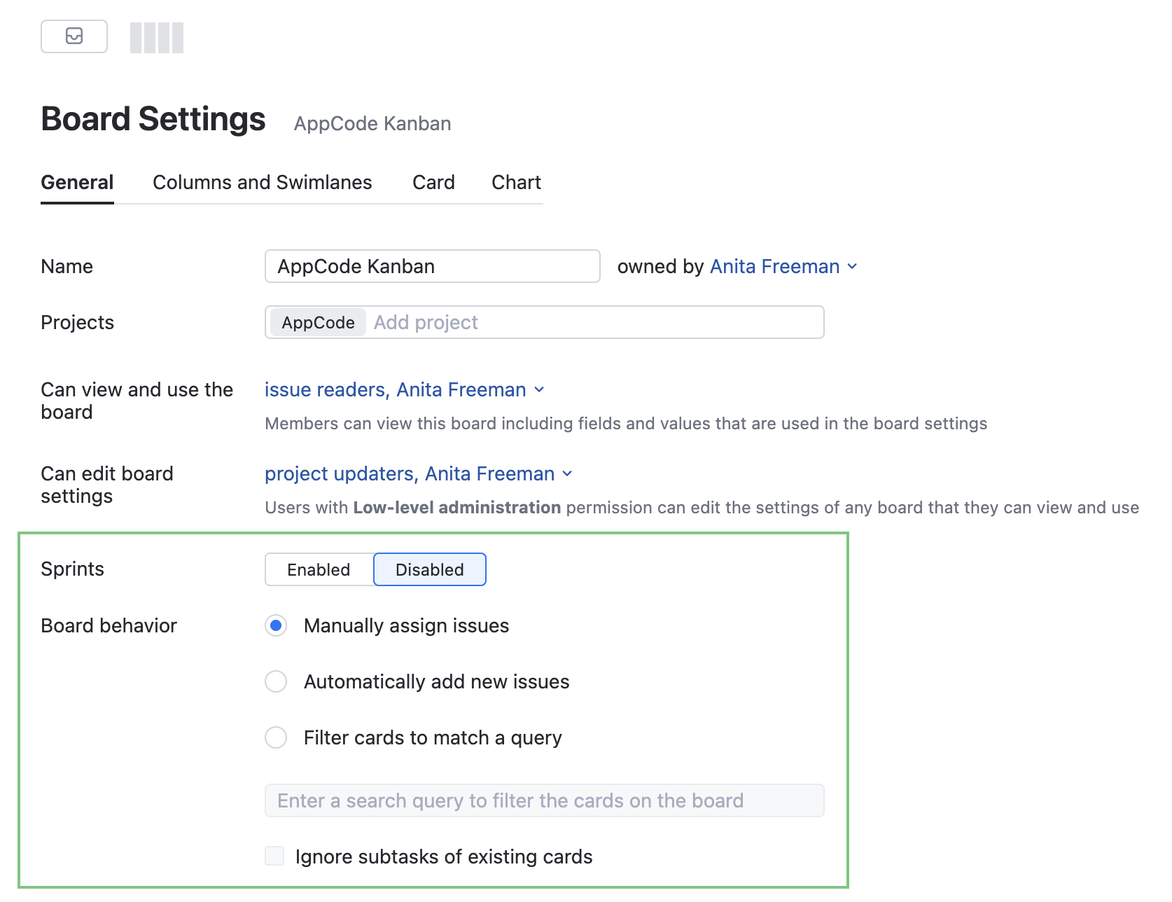Wip limit general settings Wip limit general settings