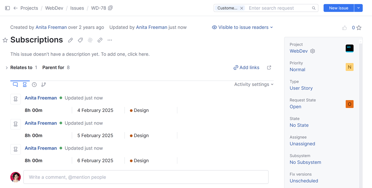 Work items for a date range in YouTrack. Work items for a date range in YouTrack.