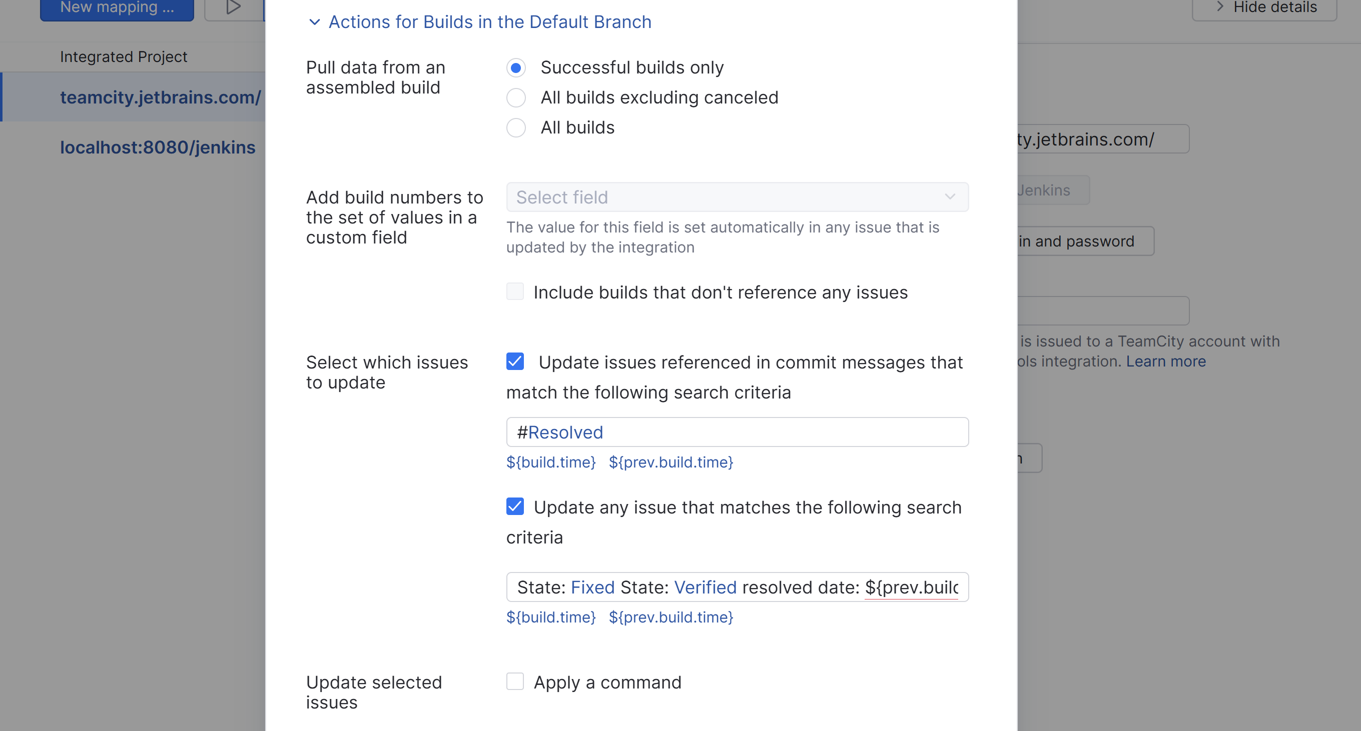 Settings for actions in the default branch. Settings for actions in the default branch.