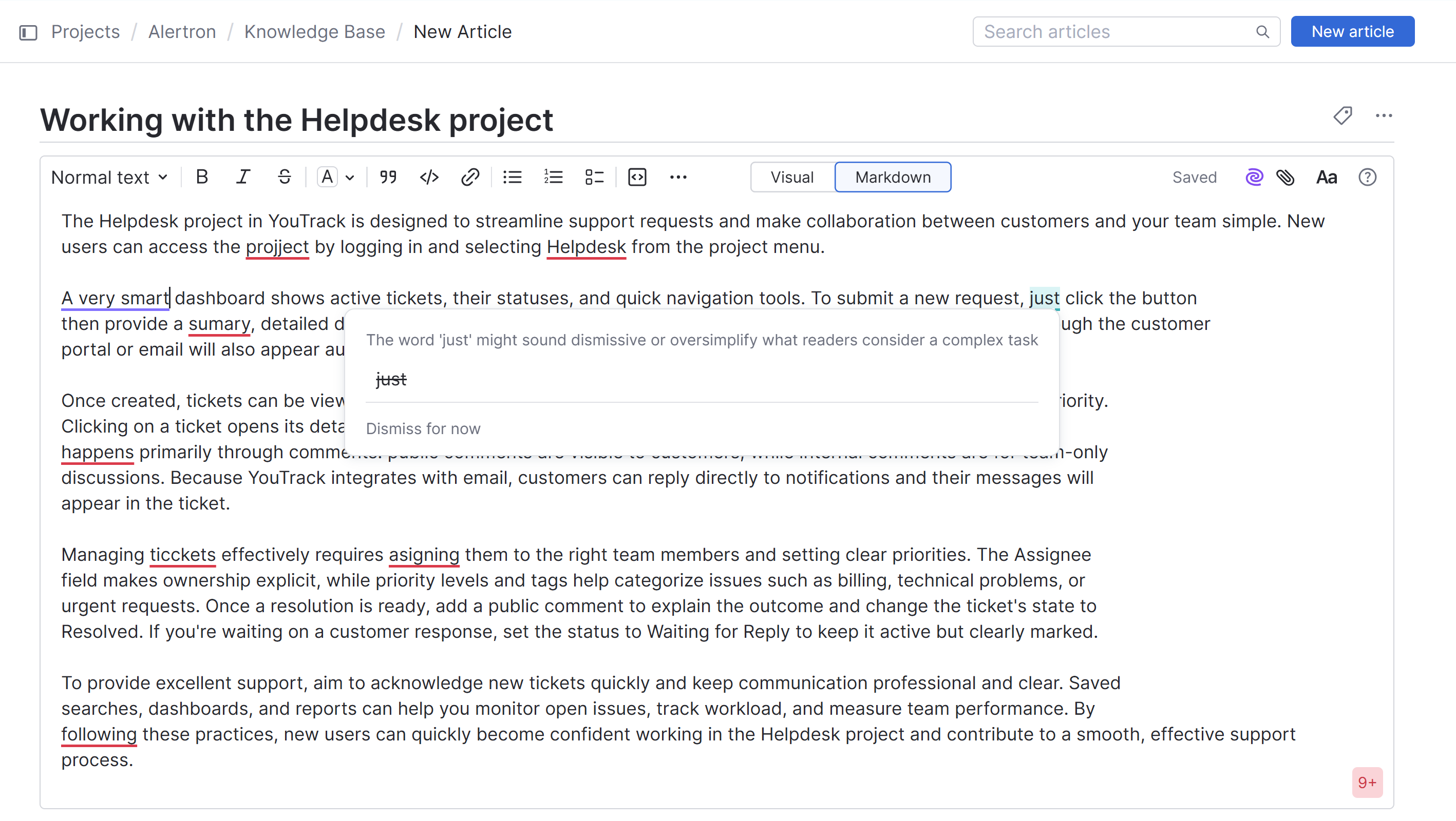 Suggestions for a spelling mistake from the Grazie writing assistant. Suggestions for a spelling mistake from the Grazie writing assistant.