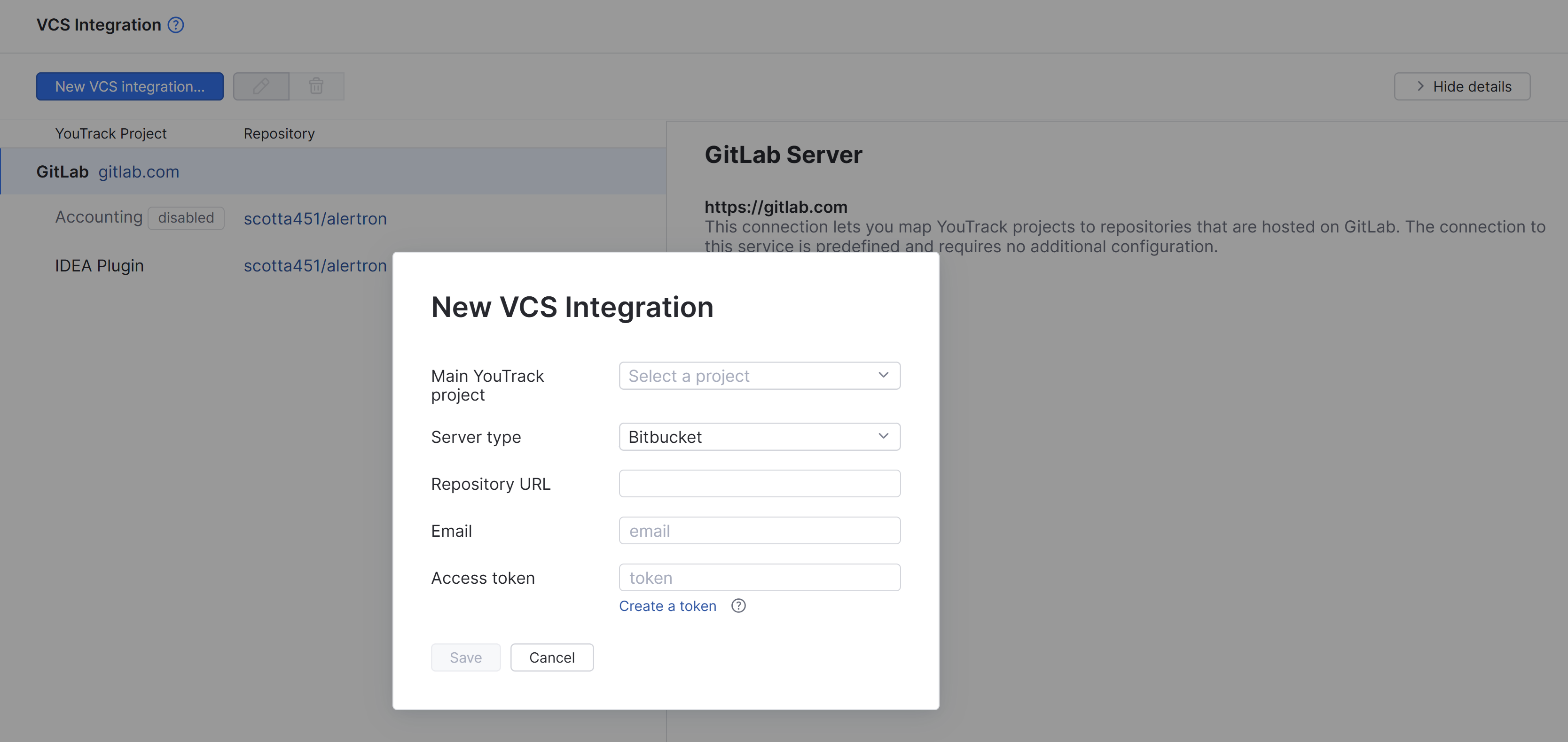 new Bitbucket VCS integration new Bitbucket VCS integration