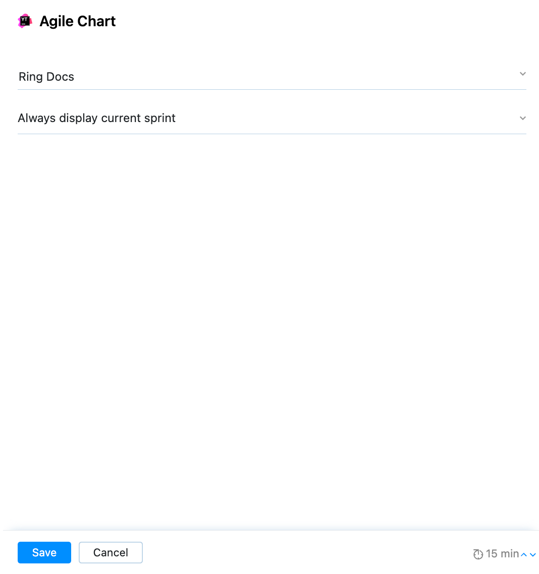 Agile Board widget settings Agile Board widget settings