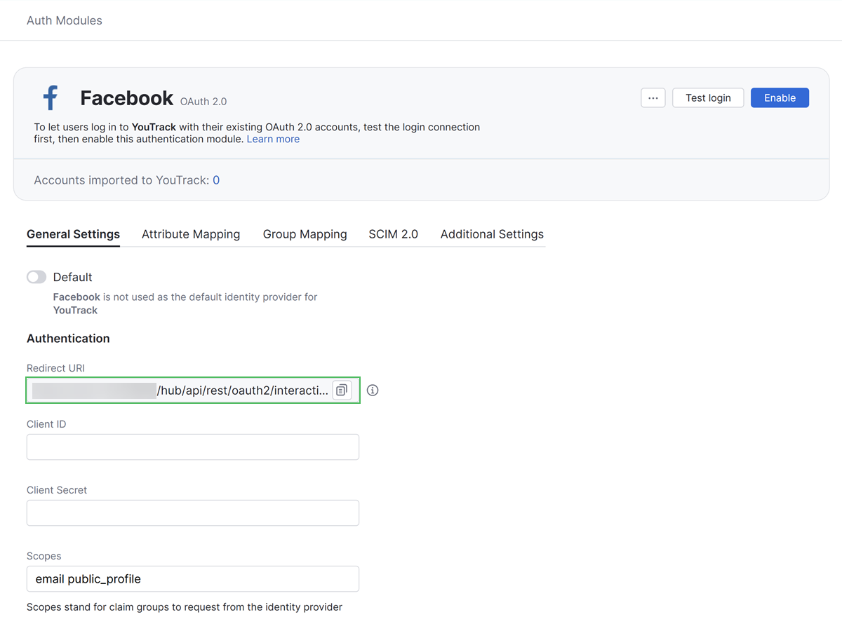 Facebook auth redirect uri Facebook auth redirect uri