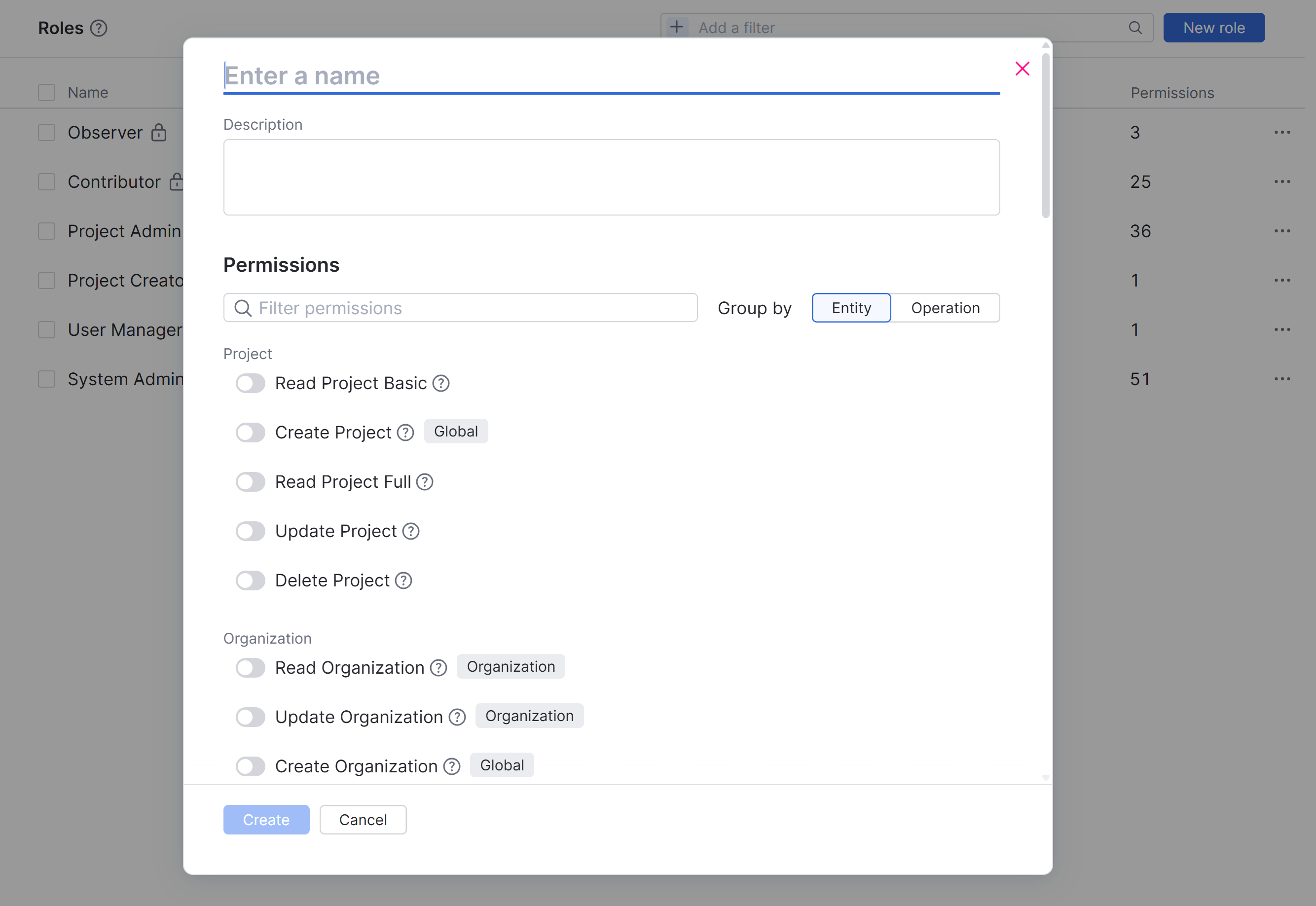 New role general settings New role general settings