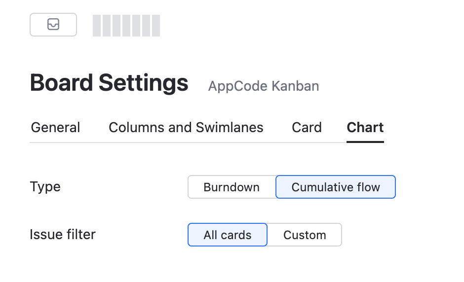 Wip limit chart settings Wip limit chart settings