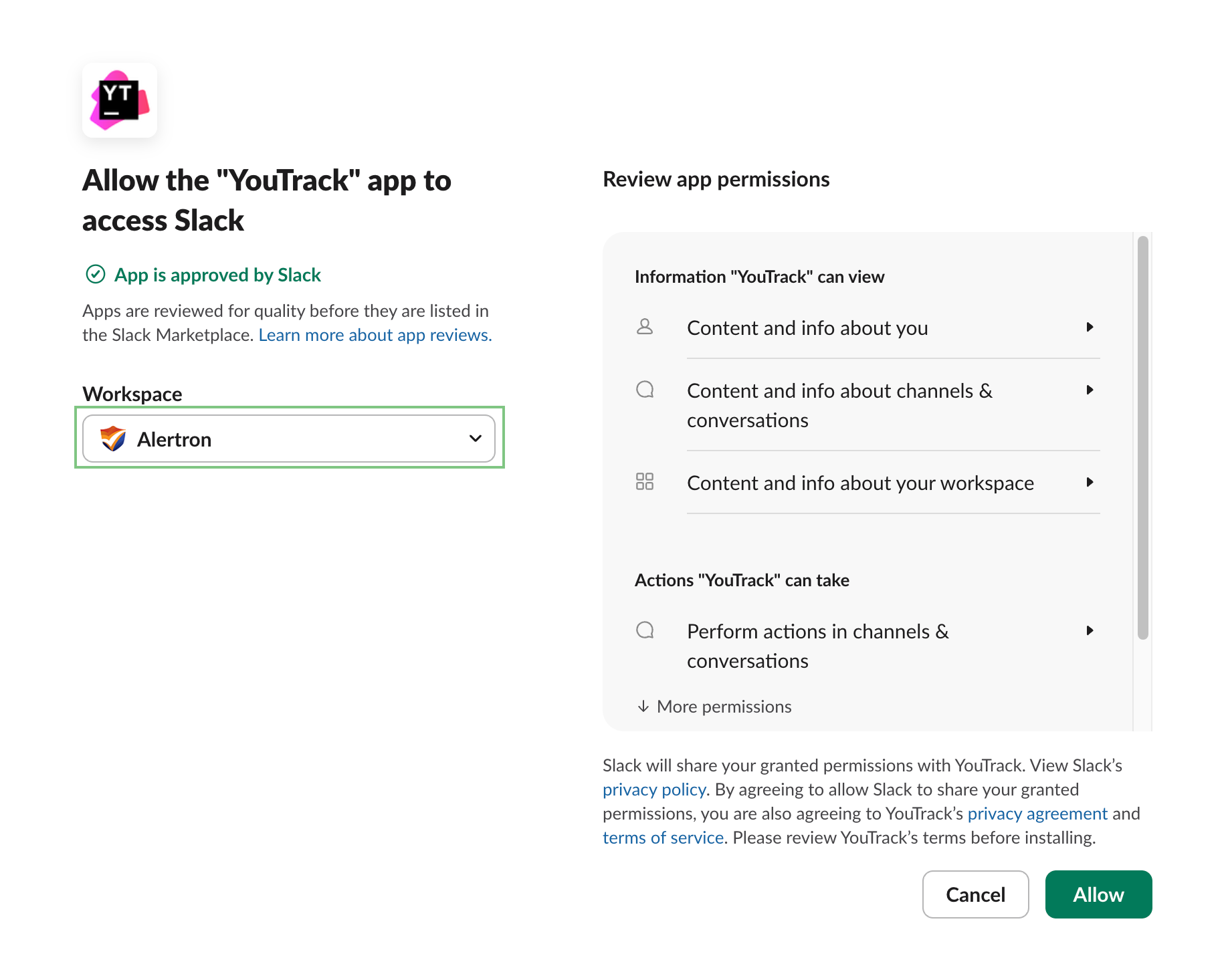 Youtrack app select workspace Youtrack app select workspace
