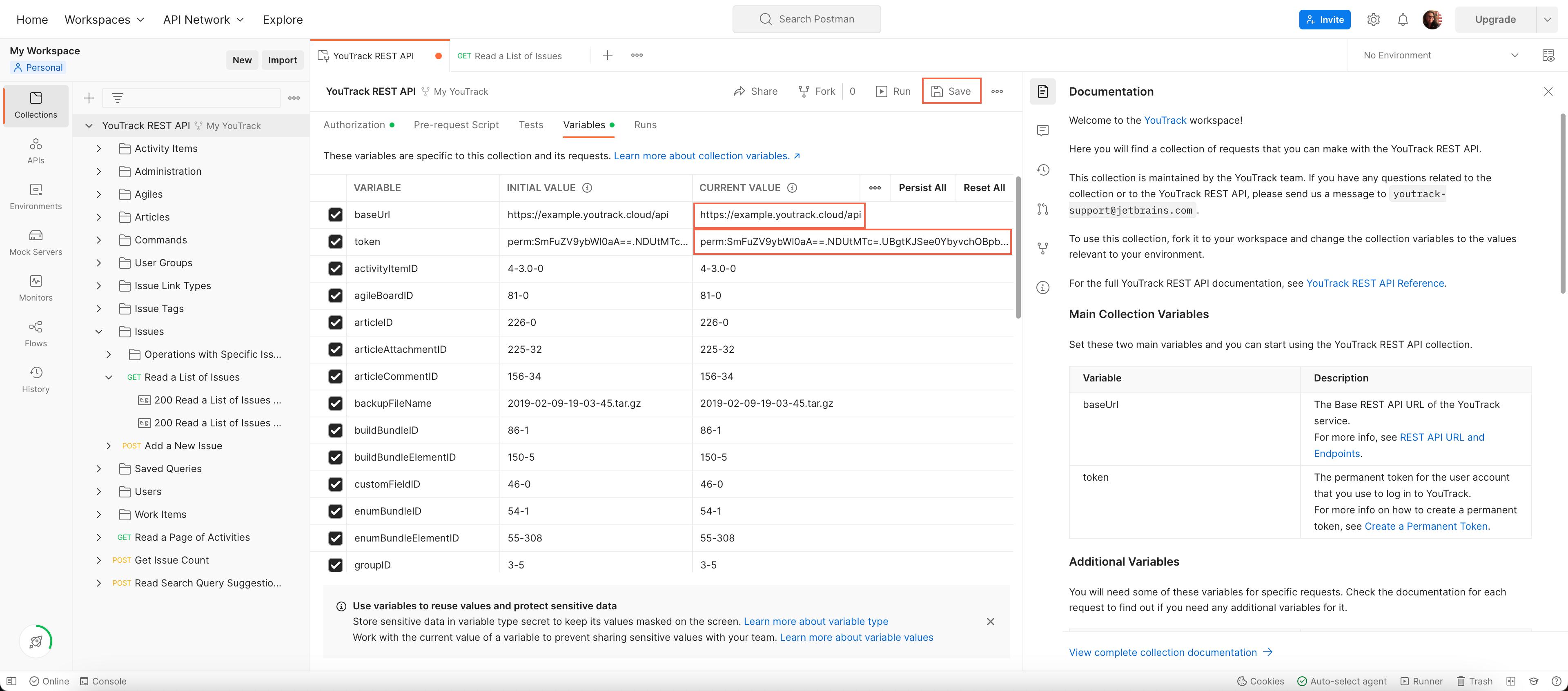 postman collection documentation